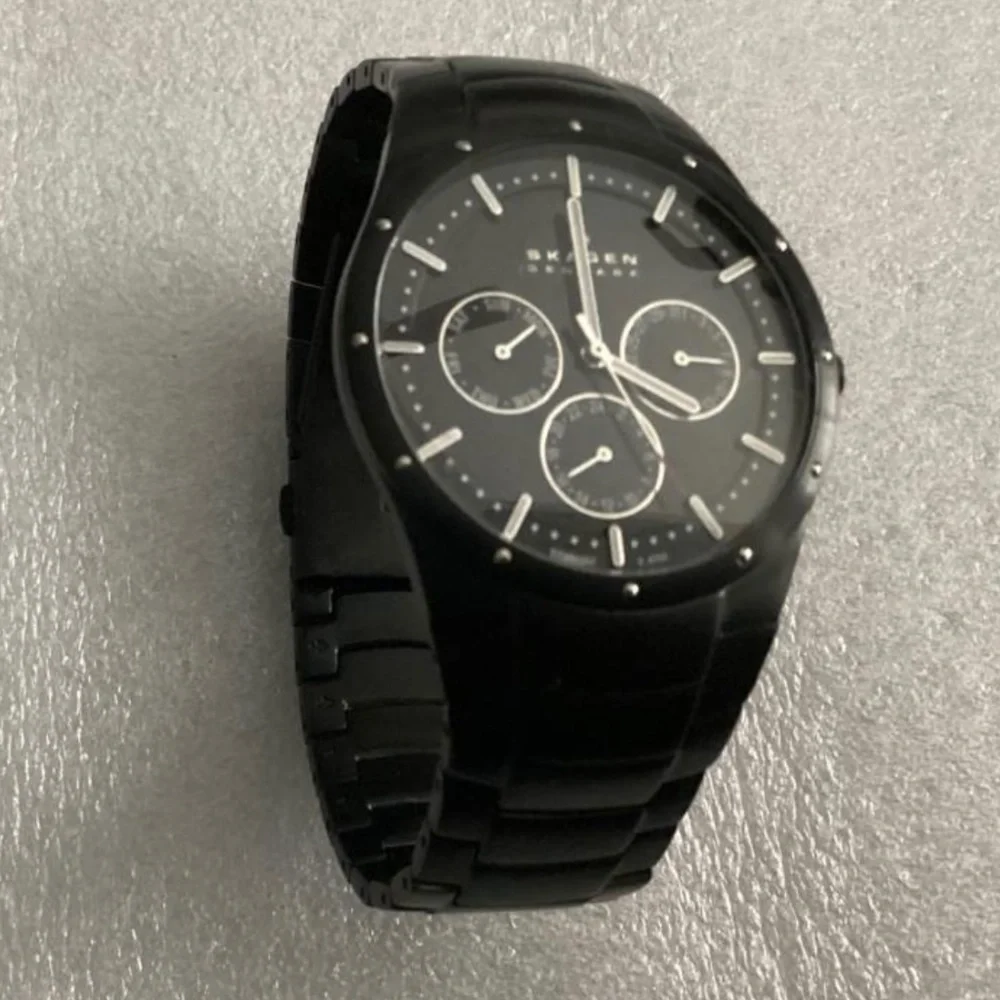 Skagen Denmark Black Titanium Men’s Watch Model 596XLTMXB